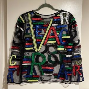 Sequin Blouse For Going Out